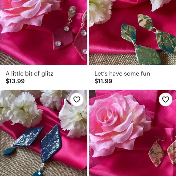 Handmade earrings ….. I can always send more pictures…. Amazing for this summer - Picture 3 of 3